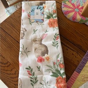 Cynthia Rowley Bunny & Floral Kitchen Towels Set of 3